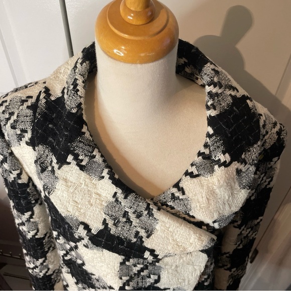 Peter Martin Black and White Houndstooth Jacket 20%wool - Picture 2 of 11